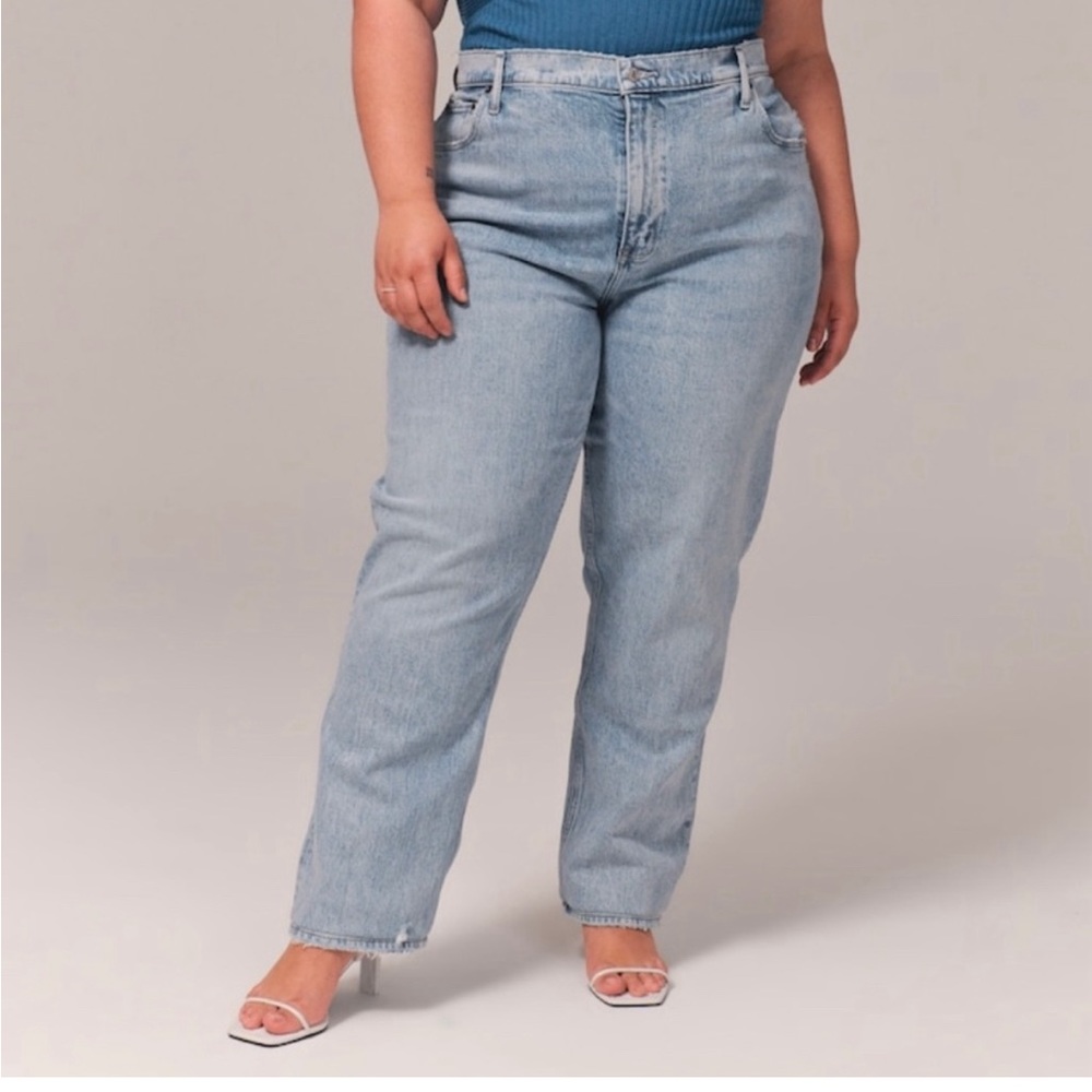 Abercrombie & Fitch Light Blue Straight Leg Jeans